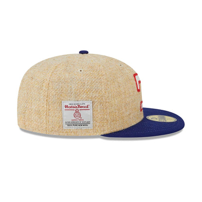 This is a Texas Rangers Harris Tweed Beige 59FIFTY Fitted Cap 8