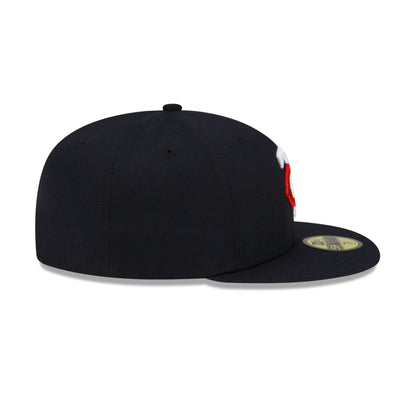 This is a Minnesota Twins MLB Authentic On Field Navy 59FIFTY Fitted Cap 3