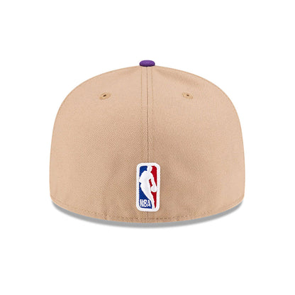 This is a LA Lakers NBA City Edition Brown 59FIFTY Fitted Cap 5