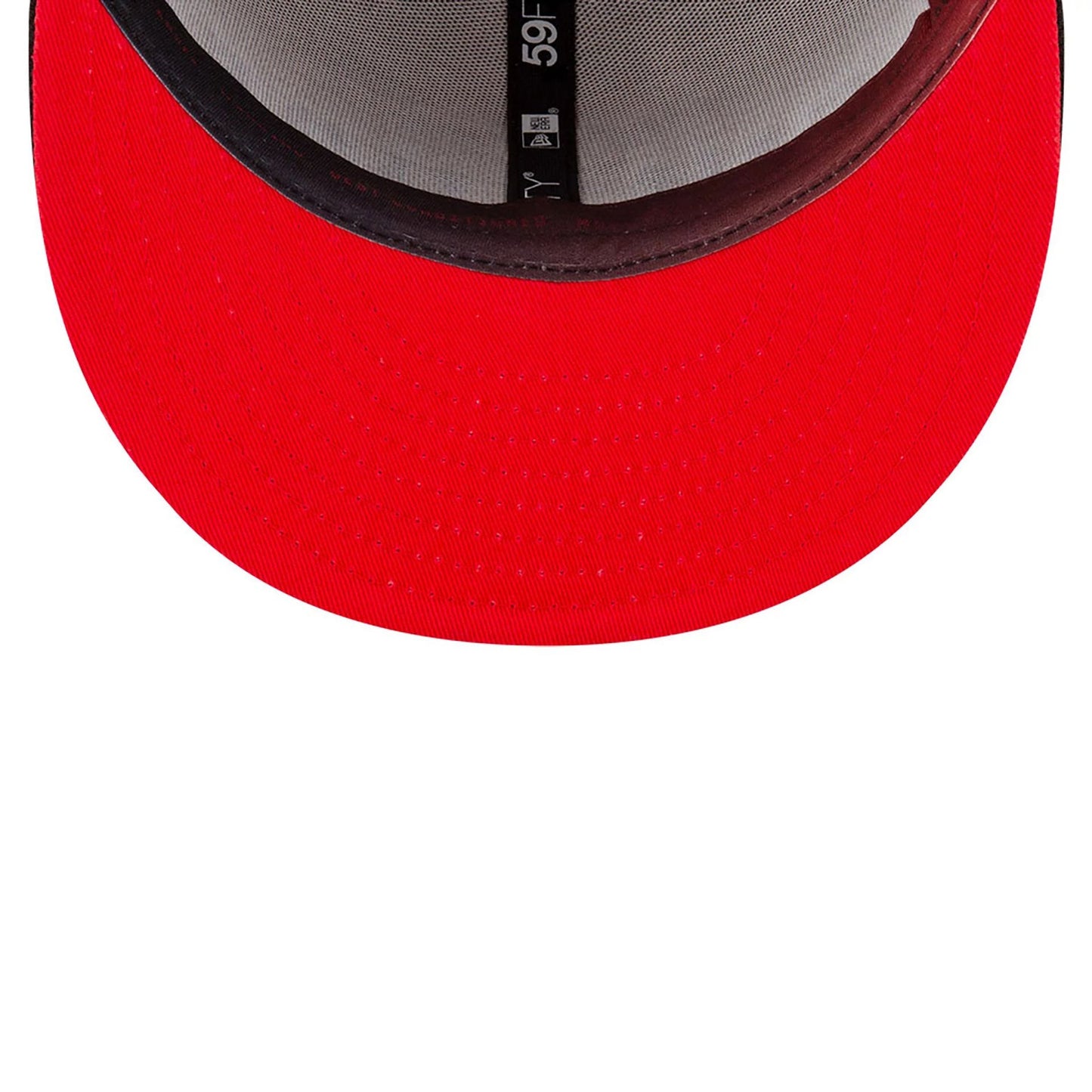 This is a Miami Heat NBA City Edition Brown 59FIFTY Fitted Cap 2