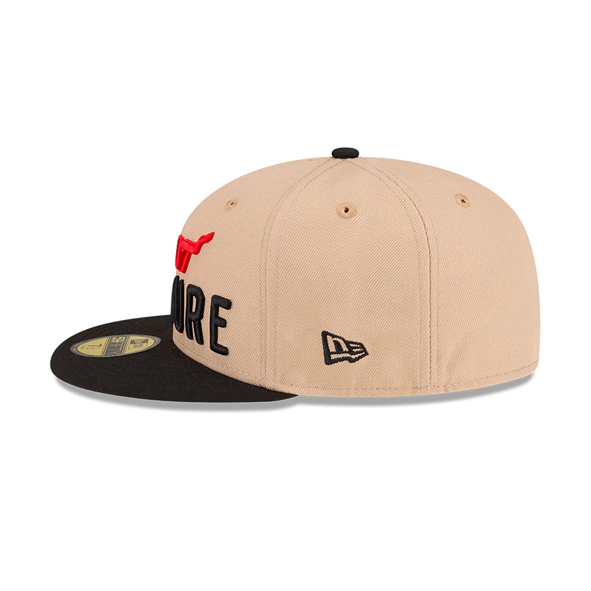 This is a Miami Heat NBA City Edition Brown 59FIFTY Fitted Cap 7