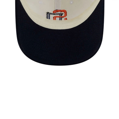 This is a San Diego Padres Leather Strap Chrome White 9TWENTY Adjustable Cap 2