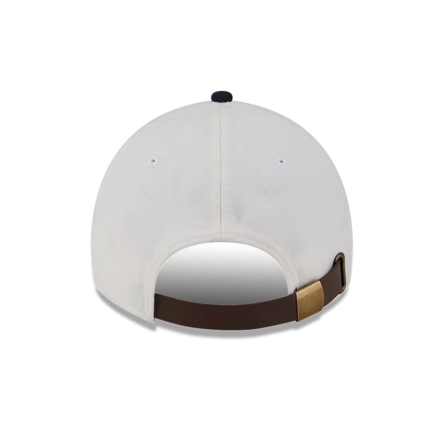 This is a San Diego Padres Leather Strap Chrome White 9TWENTY Adjustable Cap 5