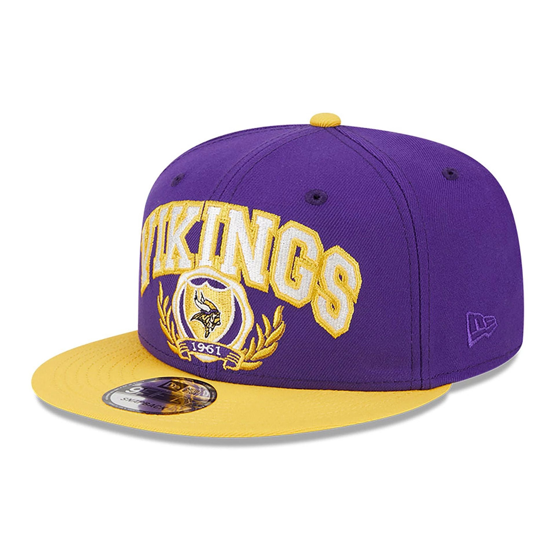 This is a Minnesota Vikings NFL Team Purple 9FIFTY Snapback Cap 1