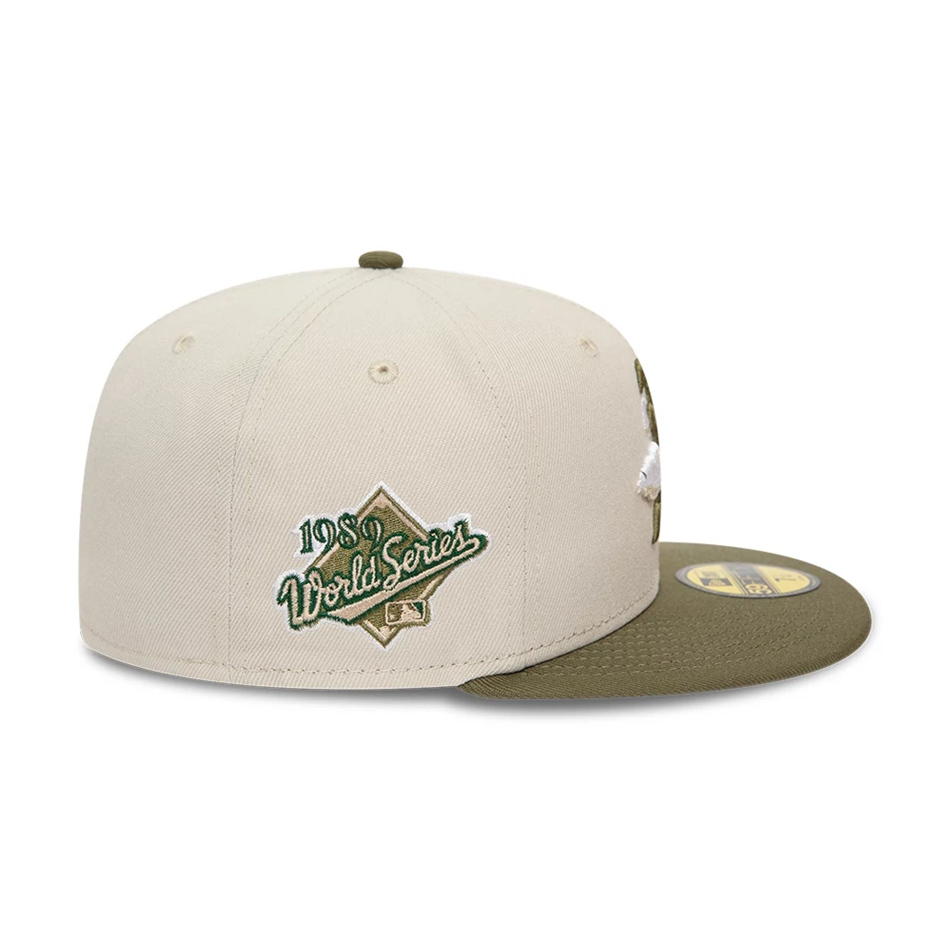 This is a Oakland Athletics 2Tone Cloud Stone 59FIFTY Fitted Cap 7