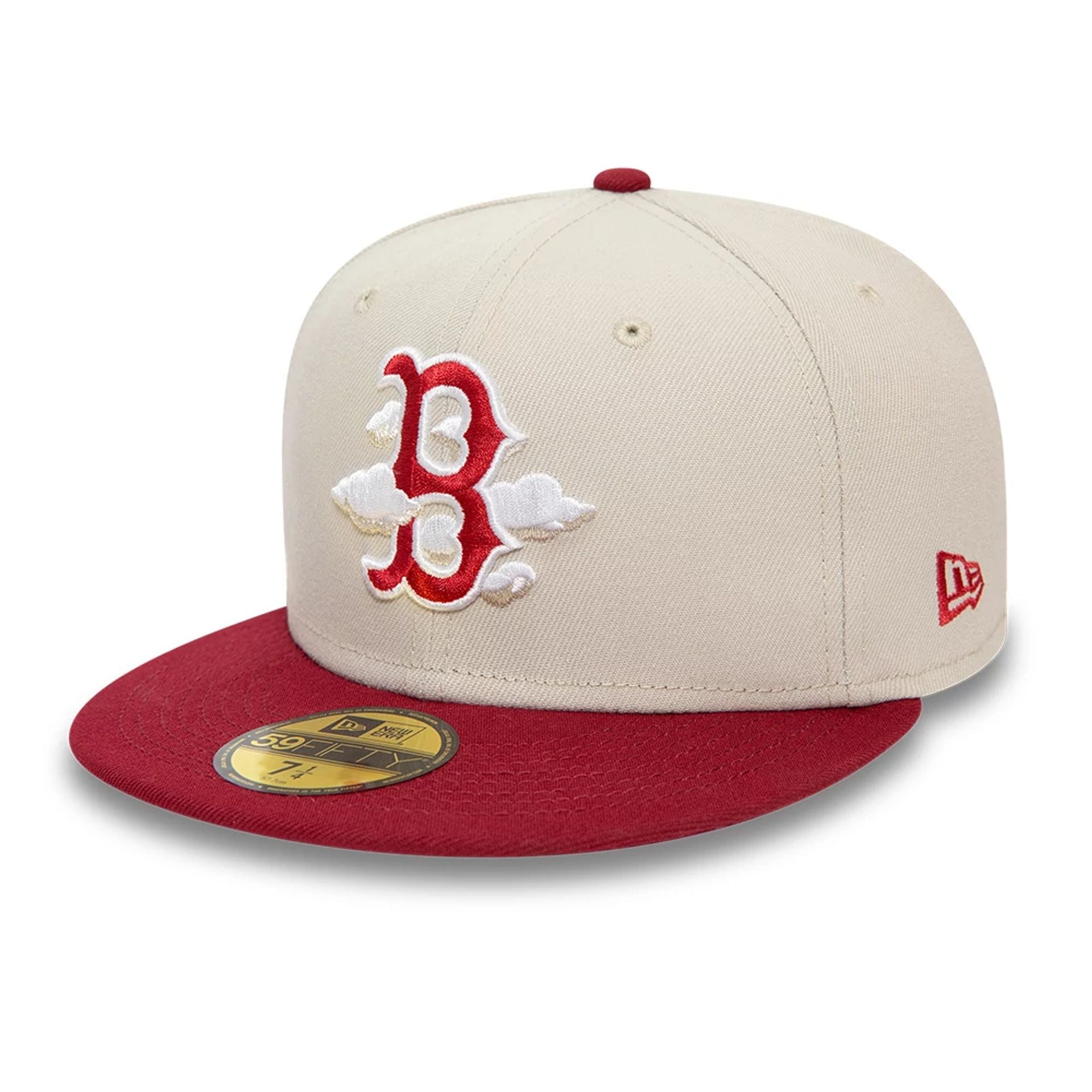 This is a Boston Red Sox 2Tone Cloud Stone 59FIFTY Fitted Cap 1