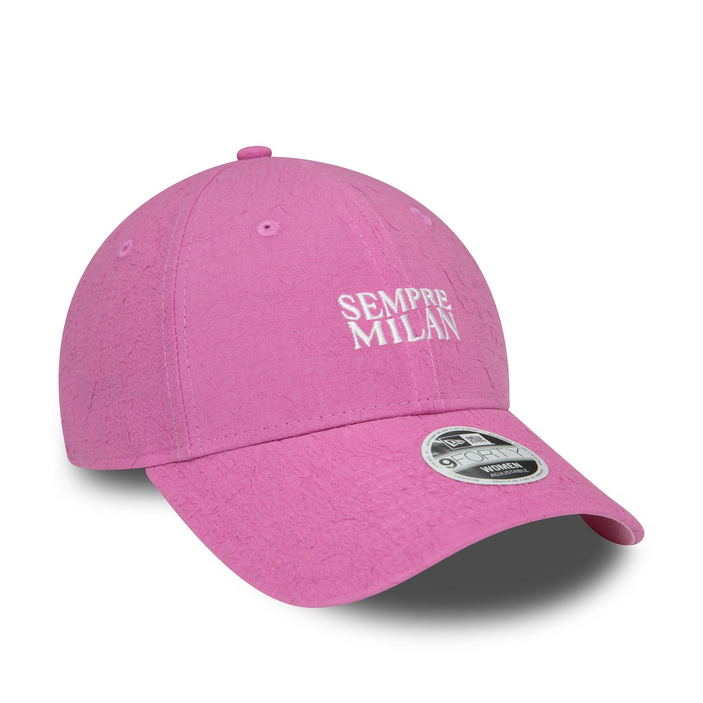 This is a AC Milan Womens Crinkle Pink 9FORTY Adjustable Cap 3