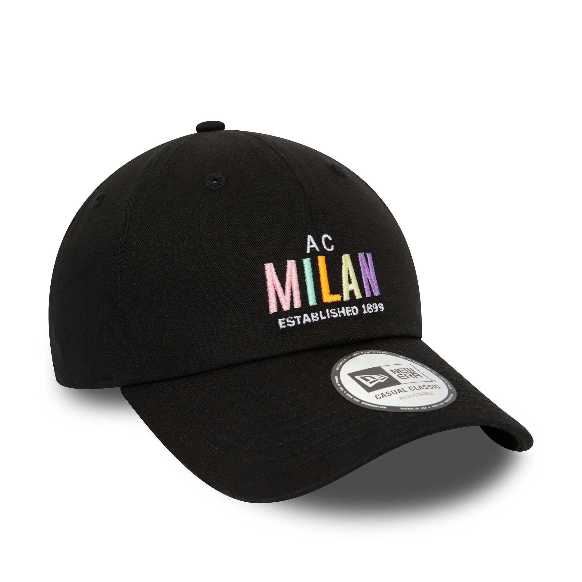 This is a AC Milan Wordmark Black 9TWENTY Adjustable Cap 1