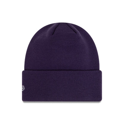 This is a AC Milan Seasonal Purple Cuff Knit Beanie Hat 2