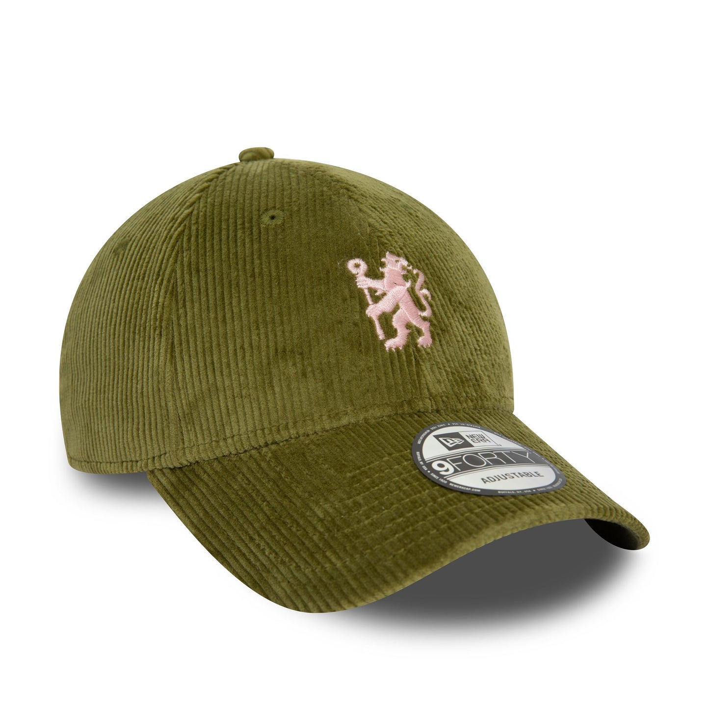 This is a Chelsea FC Lion Crest Midcord Green 9FORTY Adjustable Cap 3