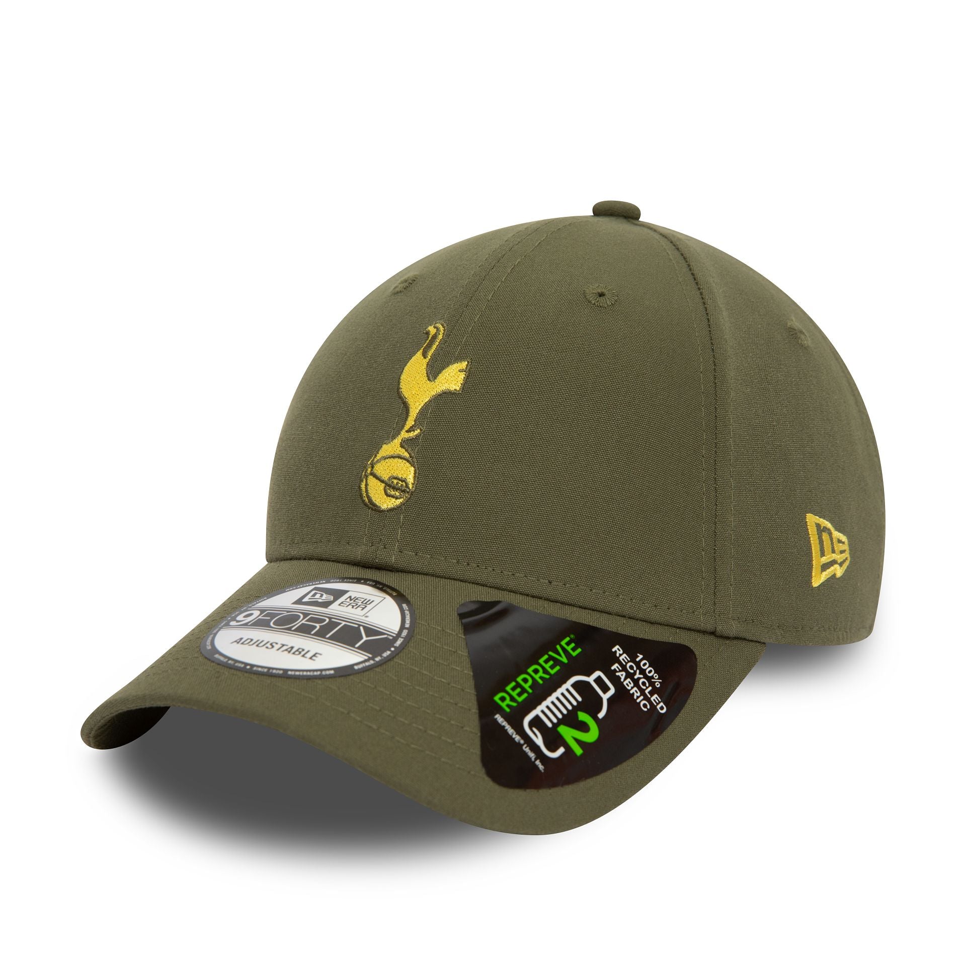 This is a Tottenham Hotspur FC Seasonal Pop Repreve Green 9FORTY Adjustable Cap 1