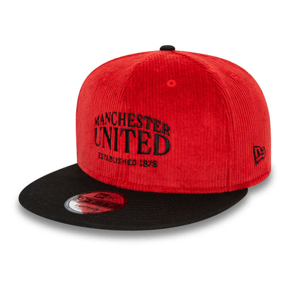 This is a Manchester United FC Midcord Red 9FIFTY Snapback Cap 1