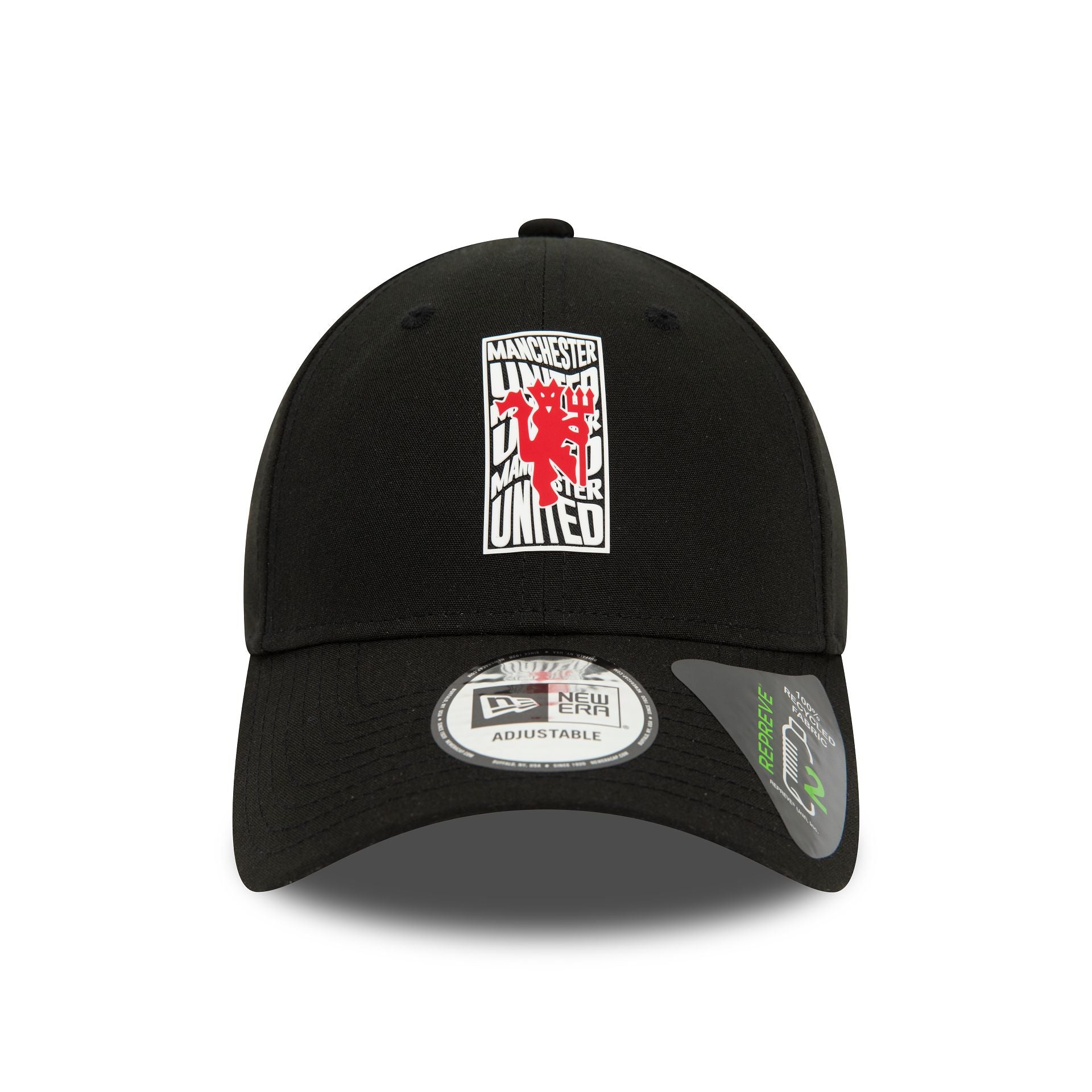 This is a Manchester United FC Wordmark Repreve Black 9FORTY Adjustable Cap 2