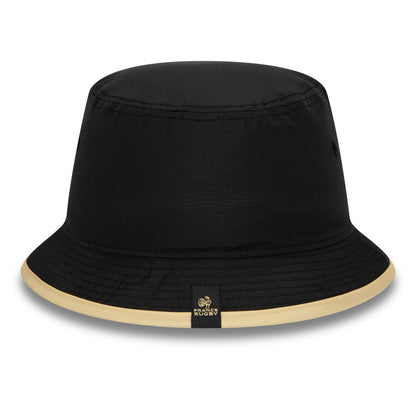 This is a French Federation Of Rugby Wordmark Black Bucket Hat 3