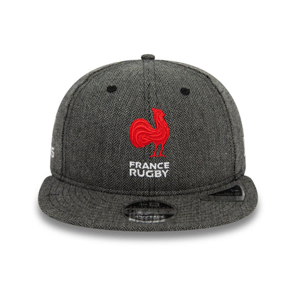 This is a French Federation Of Rugby Heritage Navy 9FIFTY Retro Crown Cap 2