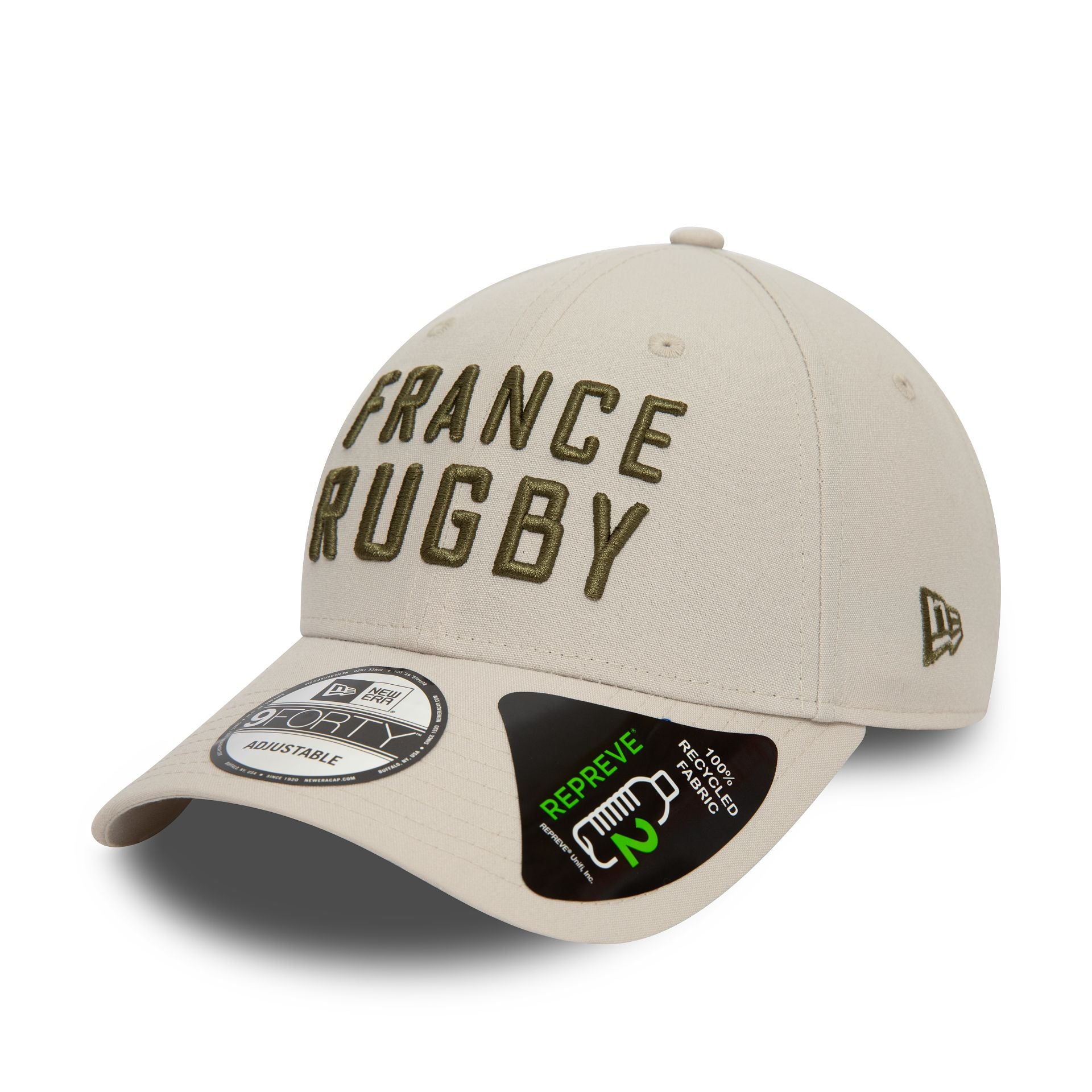 This is a French Federation Of Rugby Repreve Stone 9FORTY Adjustable Cap 1