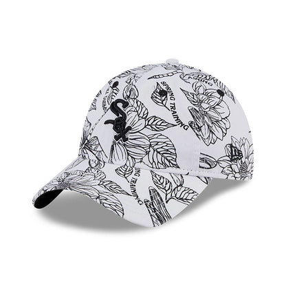 This is a Chicago White Sox Womens Spring All Over Print White 9TWENTY Adjustable Cap 1