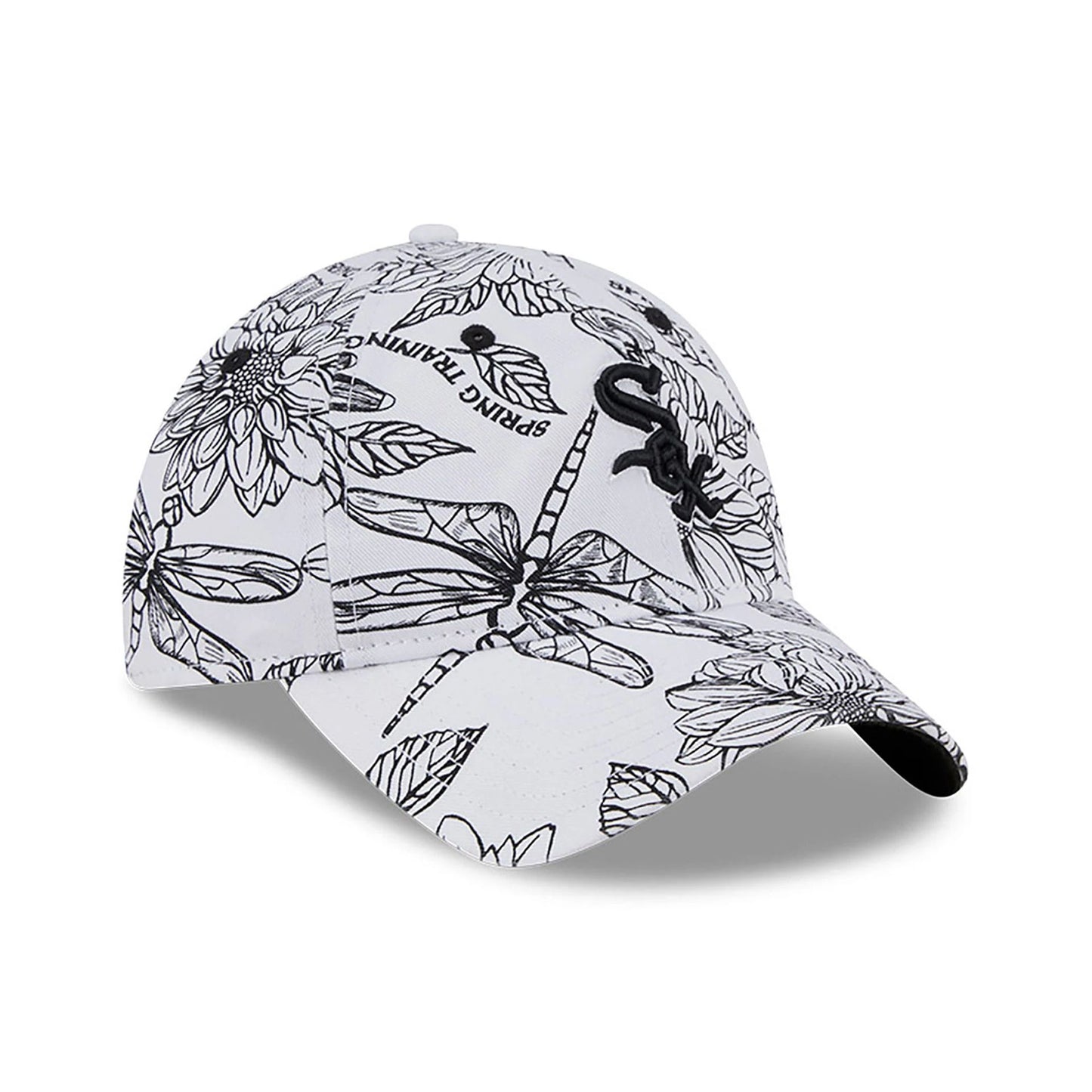 This is a Chicago White Sox Womens Spring All Over Print White 9TWENTY Adjustable Cap 3