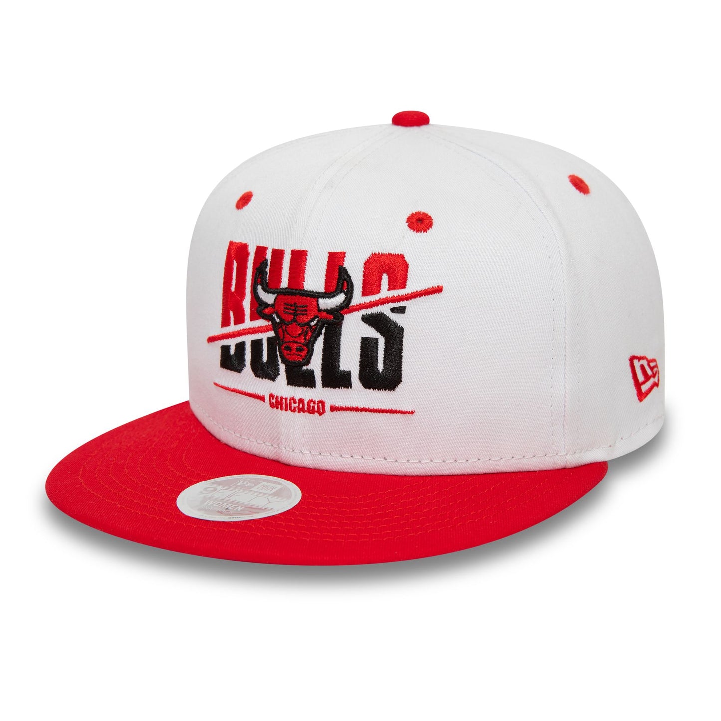 This is a Chicago Bulls Womens NBA White 9FIFTY Snapback Cap 4