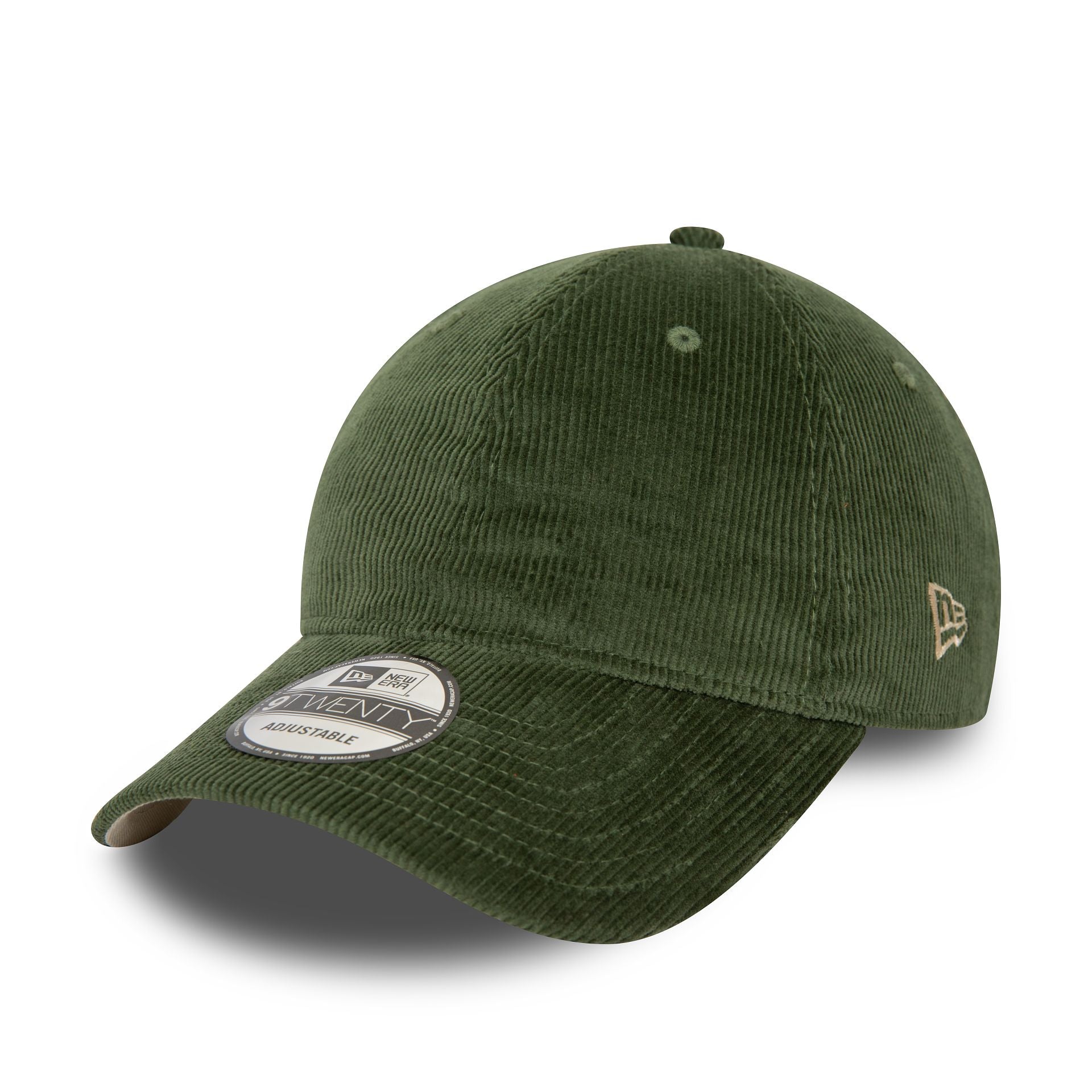 This is a New Era Cord Green 9TWENTY Adjustable Cap 1