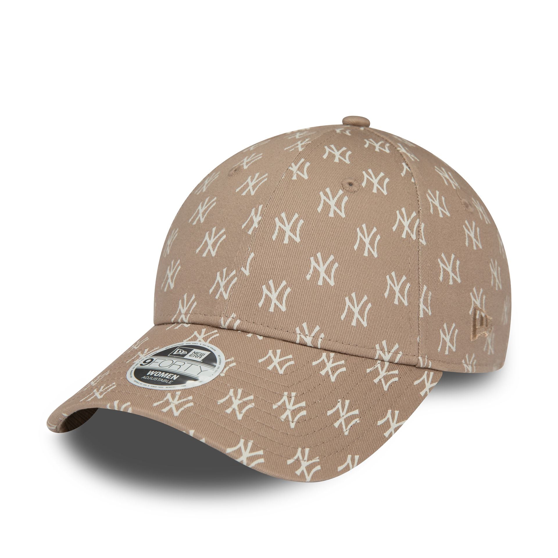 This is a New York Yankees Womens Monogram Brown 9FORTY Adjustable Cap 1