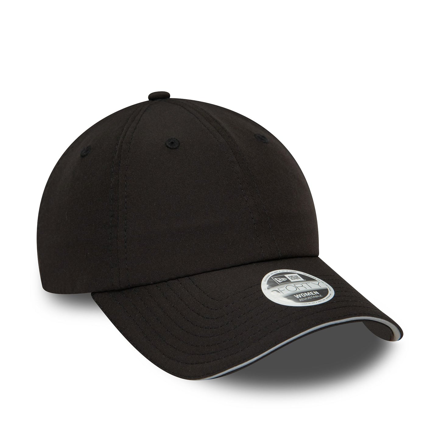 This is a New Era Womens Open Back Black 9FORTY Adjustable Cap 2