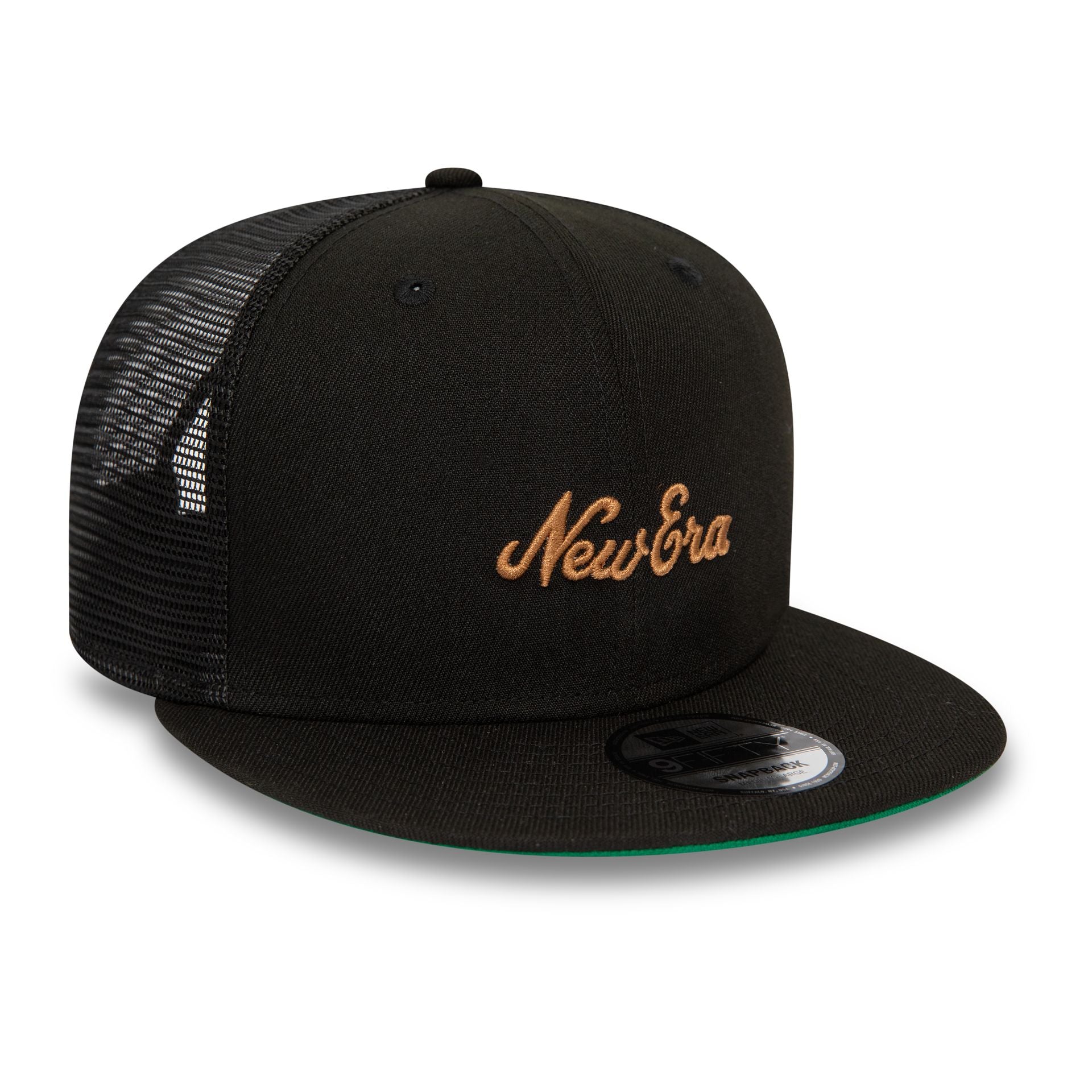 This is a New Era New World Black 9FIFTY Adjustable Cap 1