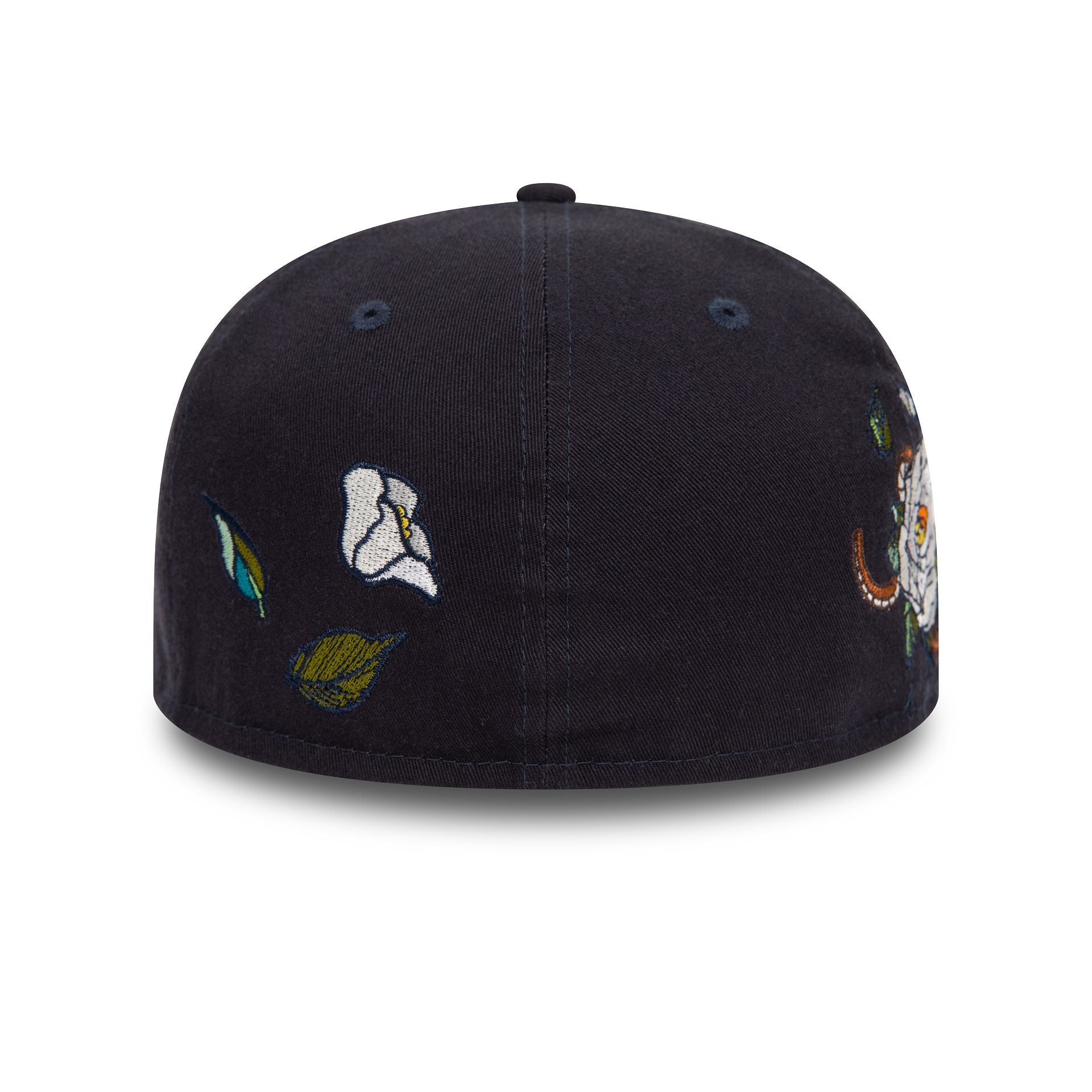 This is a New Era Flower Icon Navy 59FIFTY Fitted Cap 5