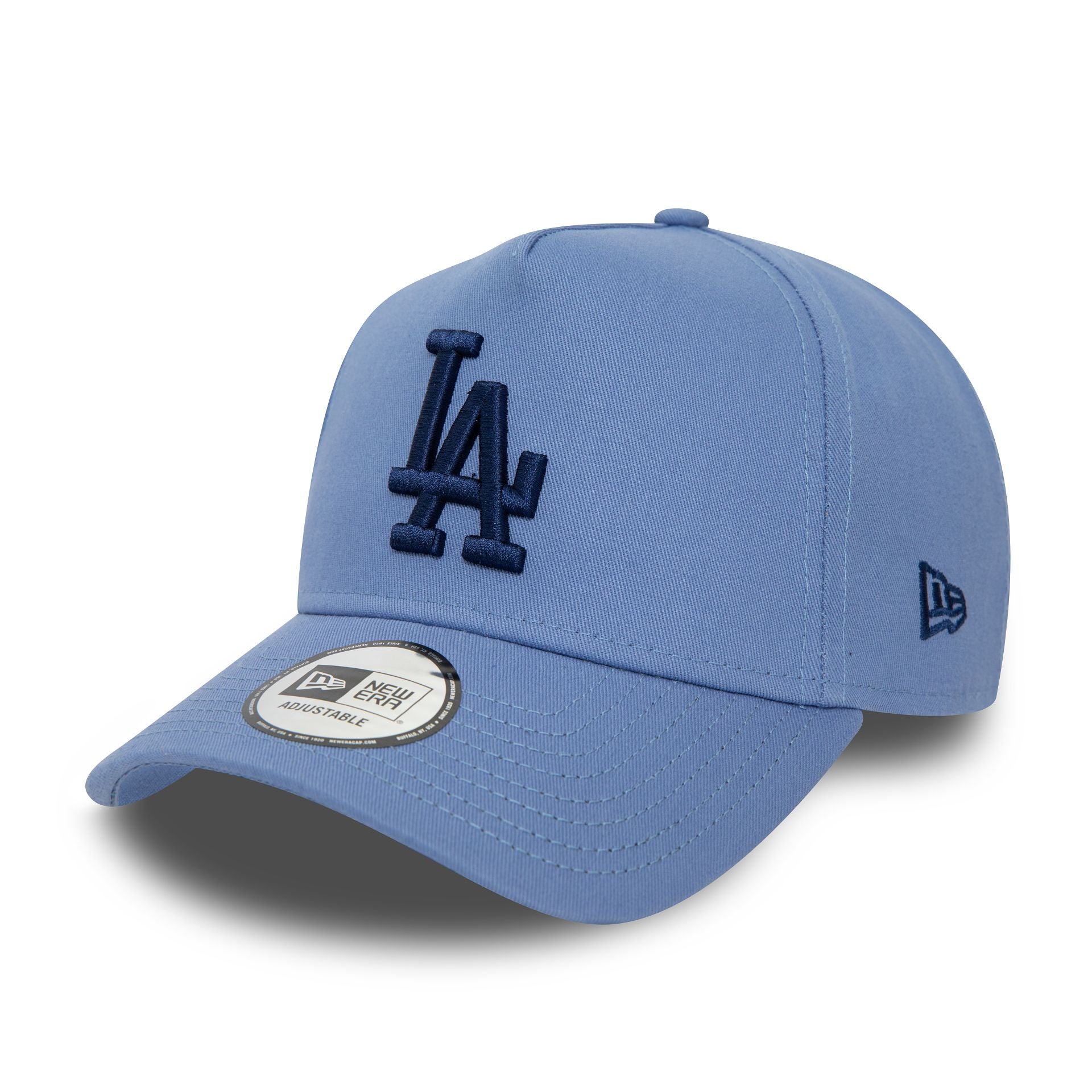 This is a LA Dodgers MLB Seasonal Blue E-Frame Trucker Cap 1