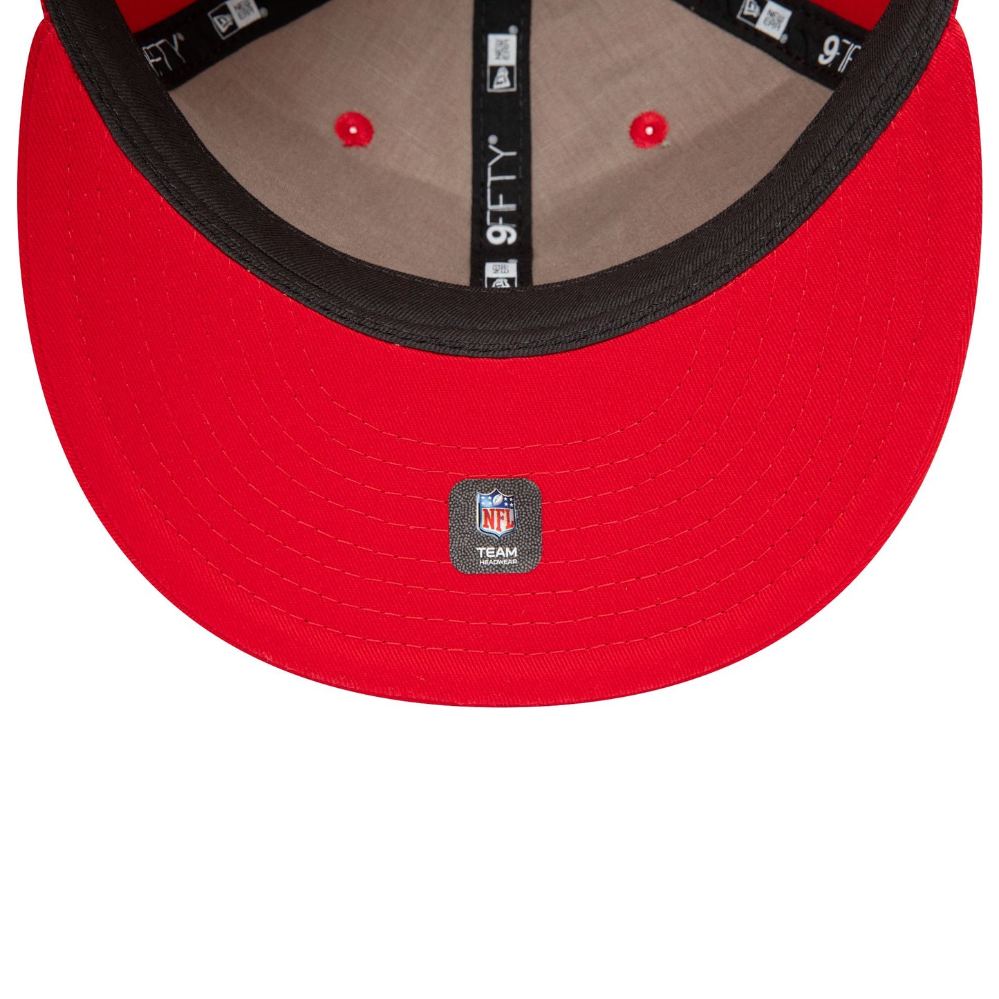 This is a San Francisco 49Ers NFL Retro Red Retro Crown 9FIFTY Snapback Cap 5