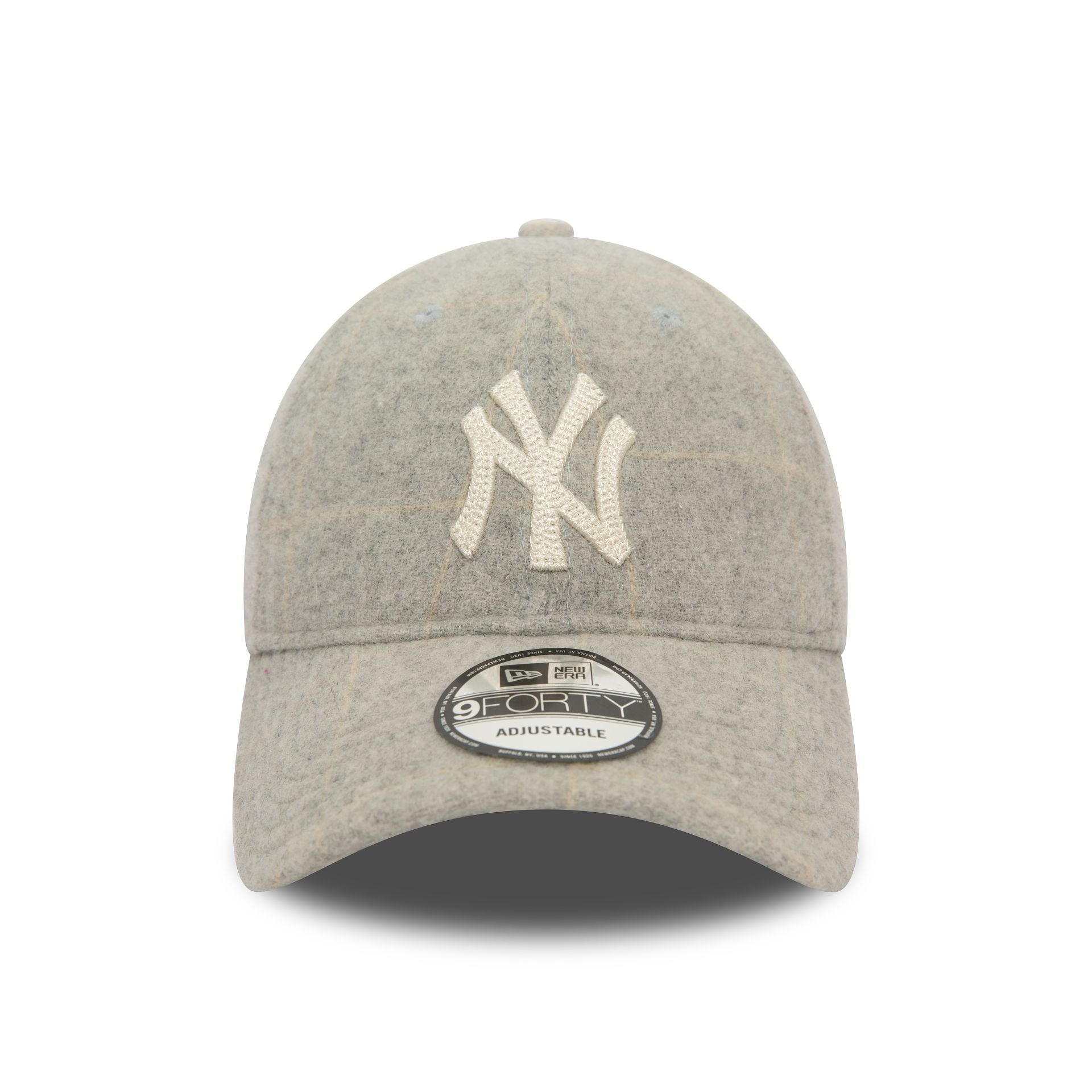 This is a New York Yankees MLB ReWool Grey 9FORTY Adjustable Cap 2