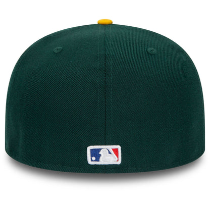 This is a Oakland Athletics MLB Icy Patch Green 59FIFTY Fitted Cap 4