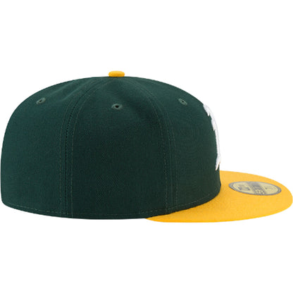 This is a Oakland Athletics MLB Icy Patch Green 59FIFTY Fitted Cap 6