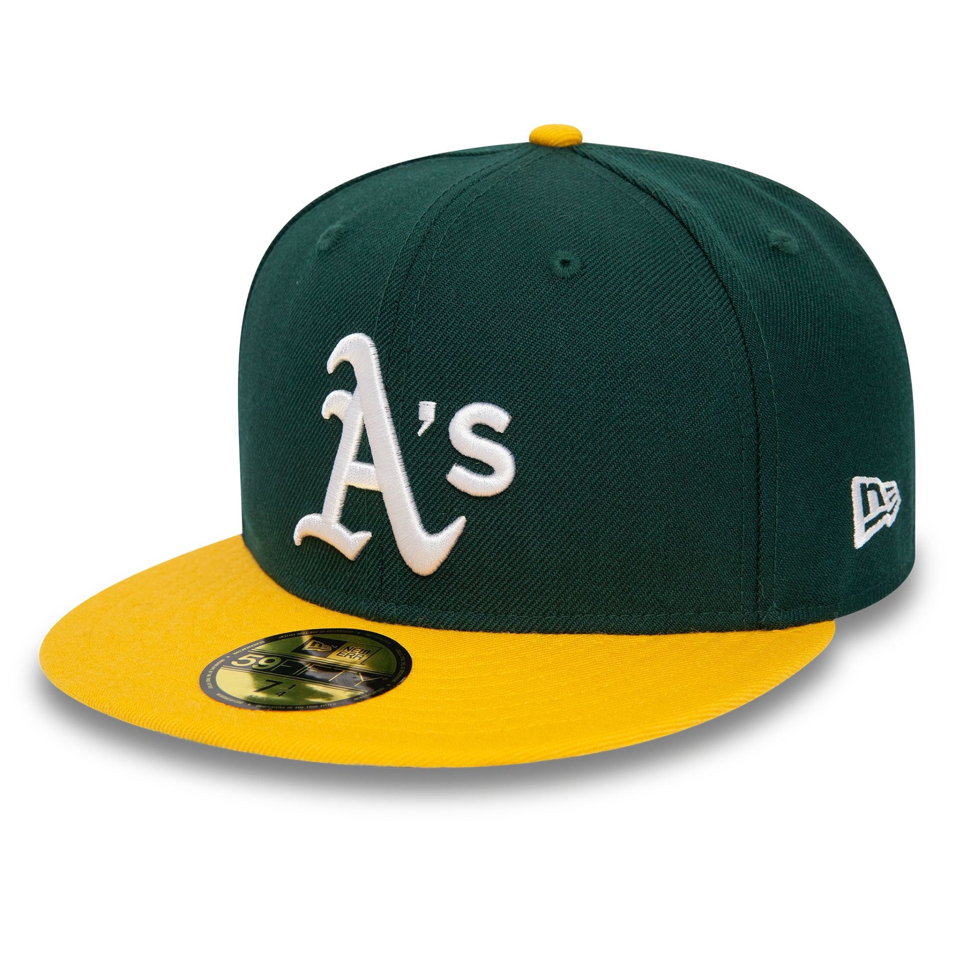 This is a Oakland Athletics MLB Icy Patch Green 59FIFTY Fitted Cap 1