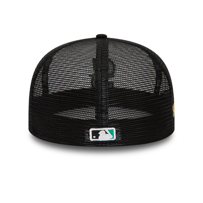 This is a Seattle Mariners MLB Mesh Patch Black 59FIFTY Fitted Cap 4