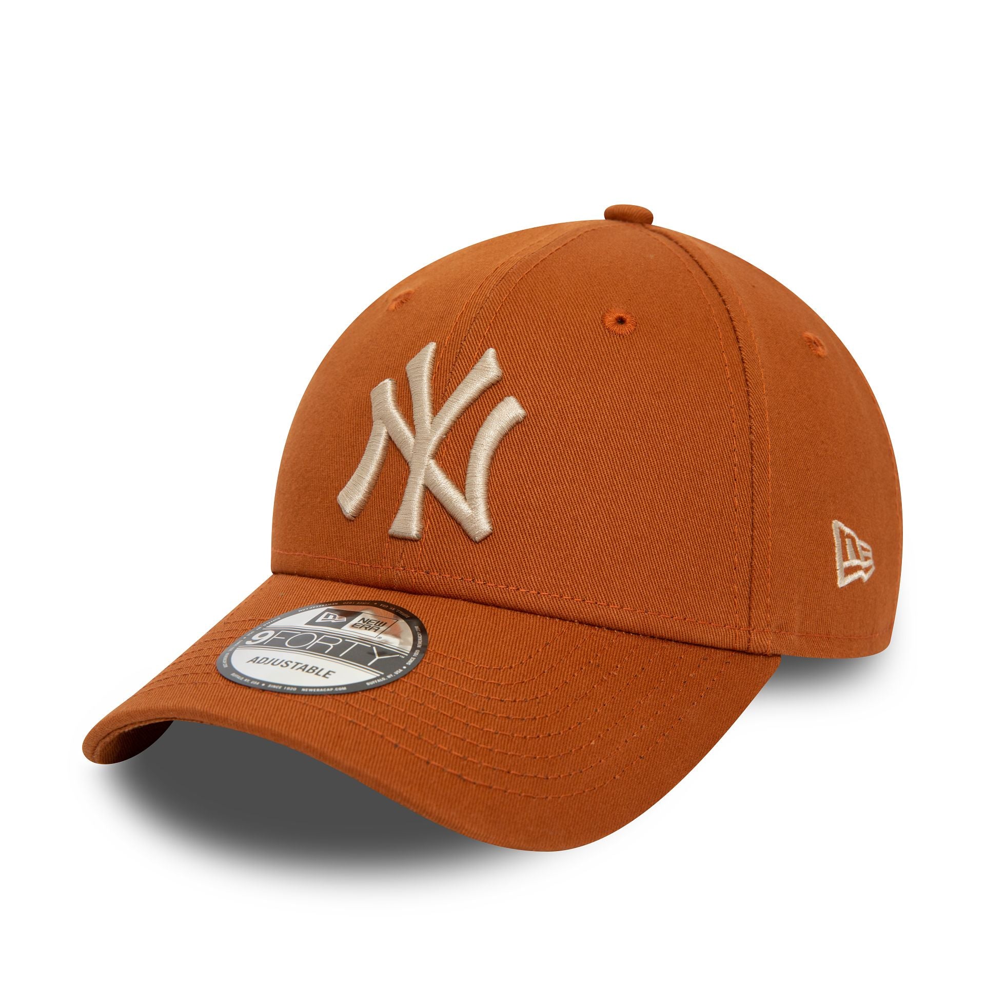 This is a New York Yankees League Essential Brown 9FORTY Adjustable Cap 1