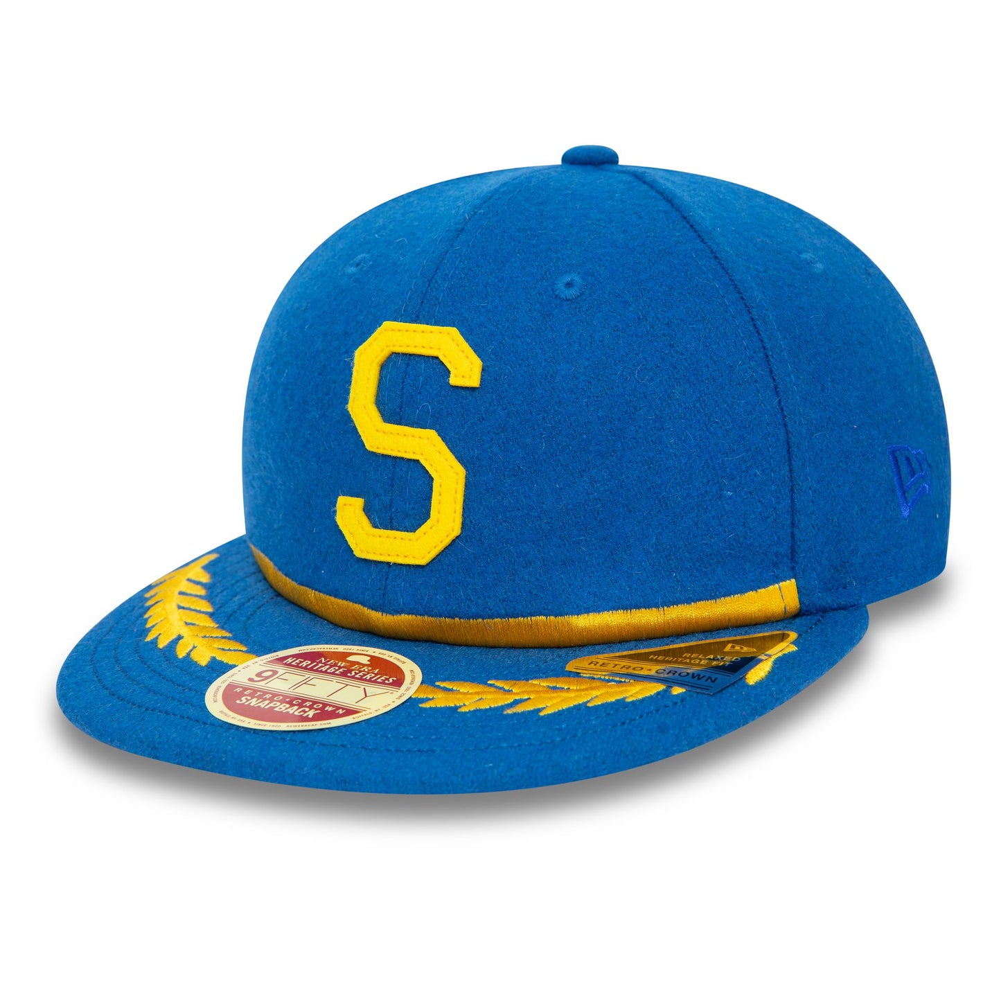 This is a Seattle Pilots Heritage Series Blue Retro Crown 9FIFTY Strapback Cap 1