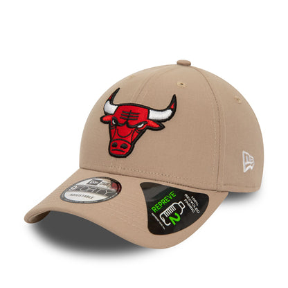 This is a Chicago Bulls NBA Repreve Brown 9FORTY Adjustable Cap 1