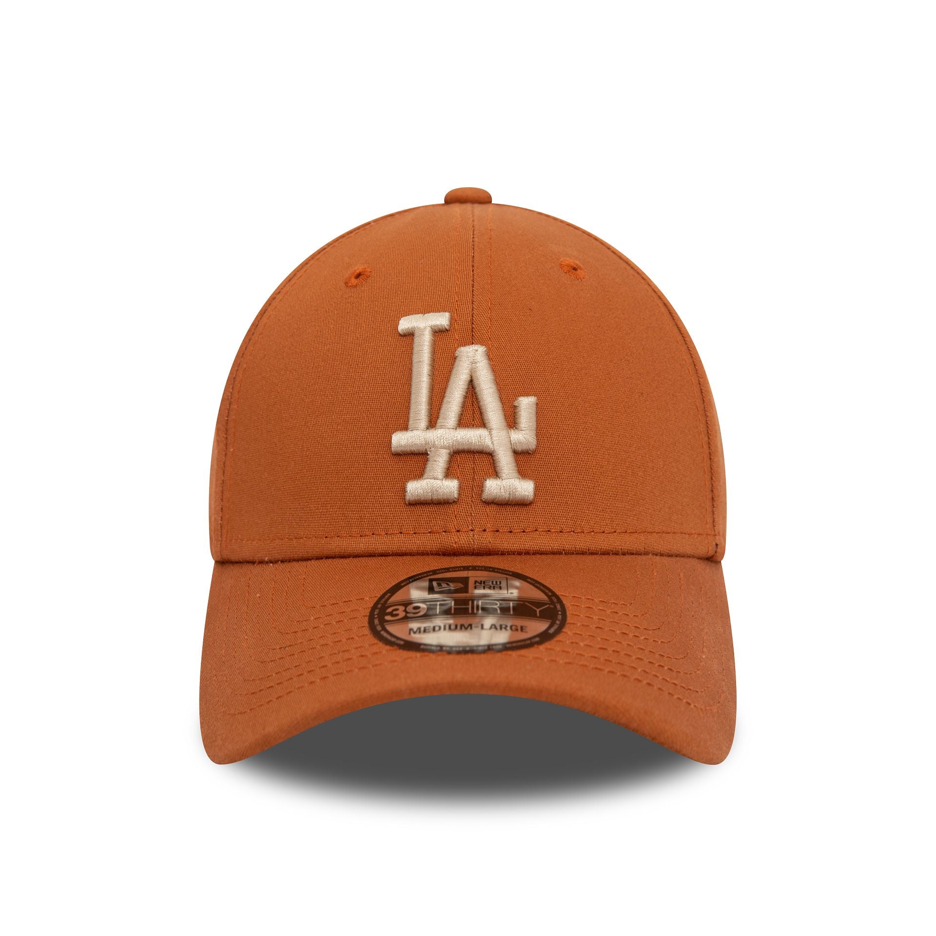 This is a LA Dodgers League Essential Brown 39THIRTY Stretch Fit Cap 2