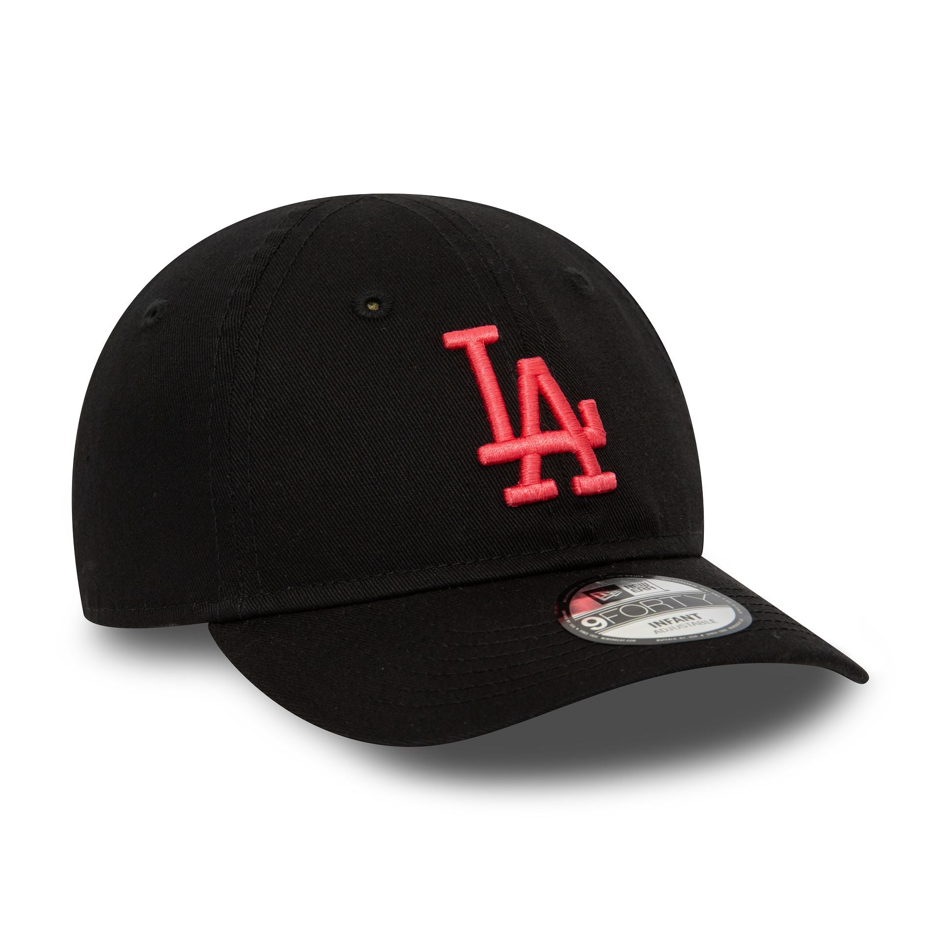 This is a LA Dodgers Infant League Essential Black 9FORTY Adjustable Cap 1