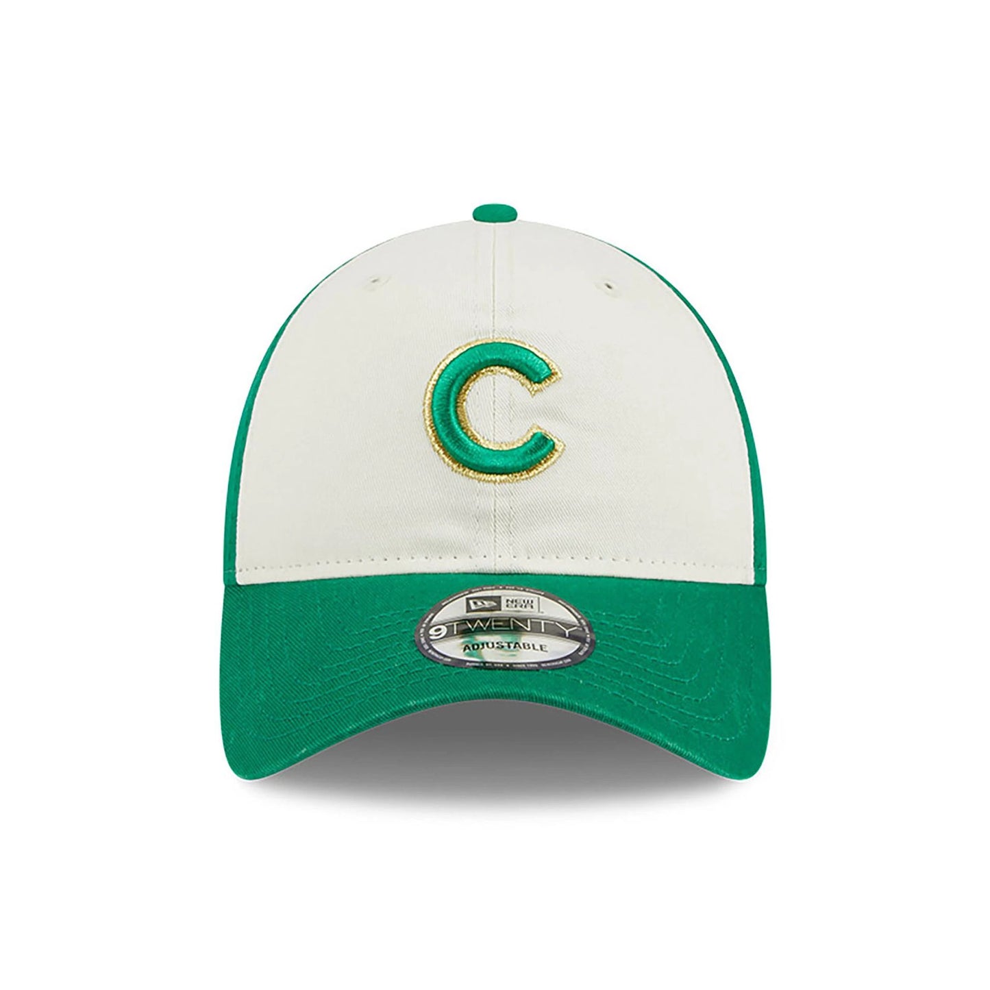 This is a Chicago Cubs St. Patrick's Day Green 9TWENTY Adjustable Cap 4