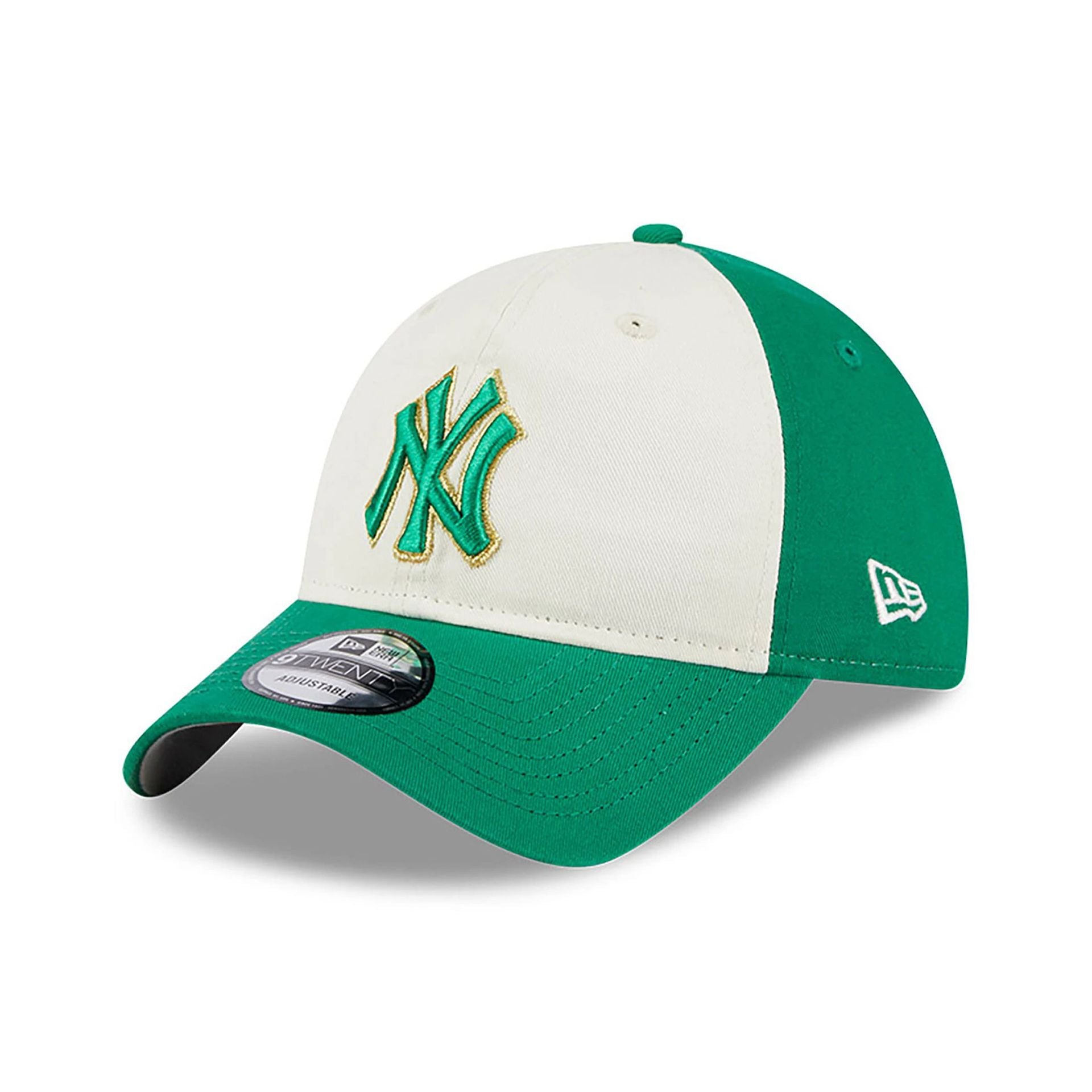 This is a New York Yankees St. Patricks Day Green 9TWENTY Adjustable Cap 1