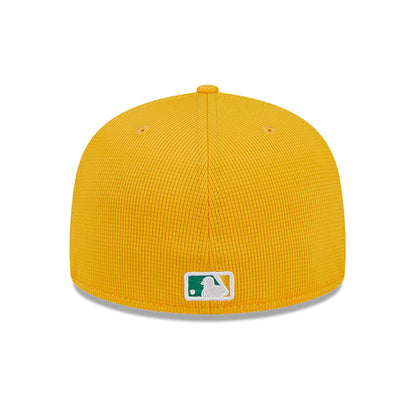 This is a Oakland Athletics Spring Training Yellow 59FIFTY Fitted Cap 5