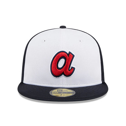 This is a Atlanta Braves MLB Batting Practice Navy 59FIFTY Fitted Cap 3