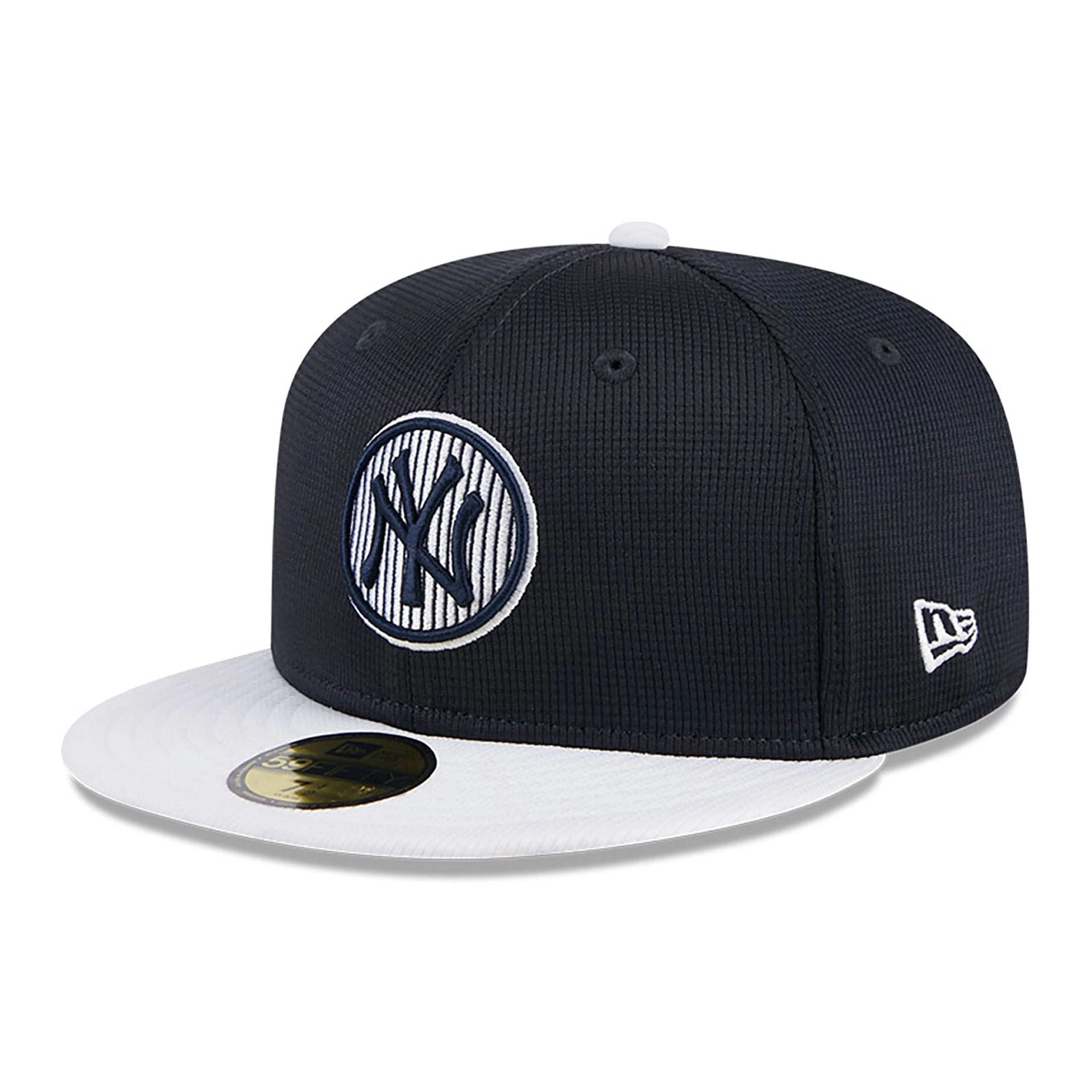 This is a New York Yankees MLB Batting Practice Navy 59FIFTY Fitted Cap 1