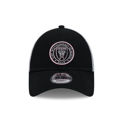 This is a Inter Miami CF Black 9FORTY Trucker Cap 2