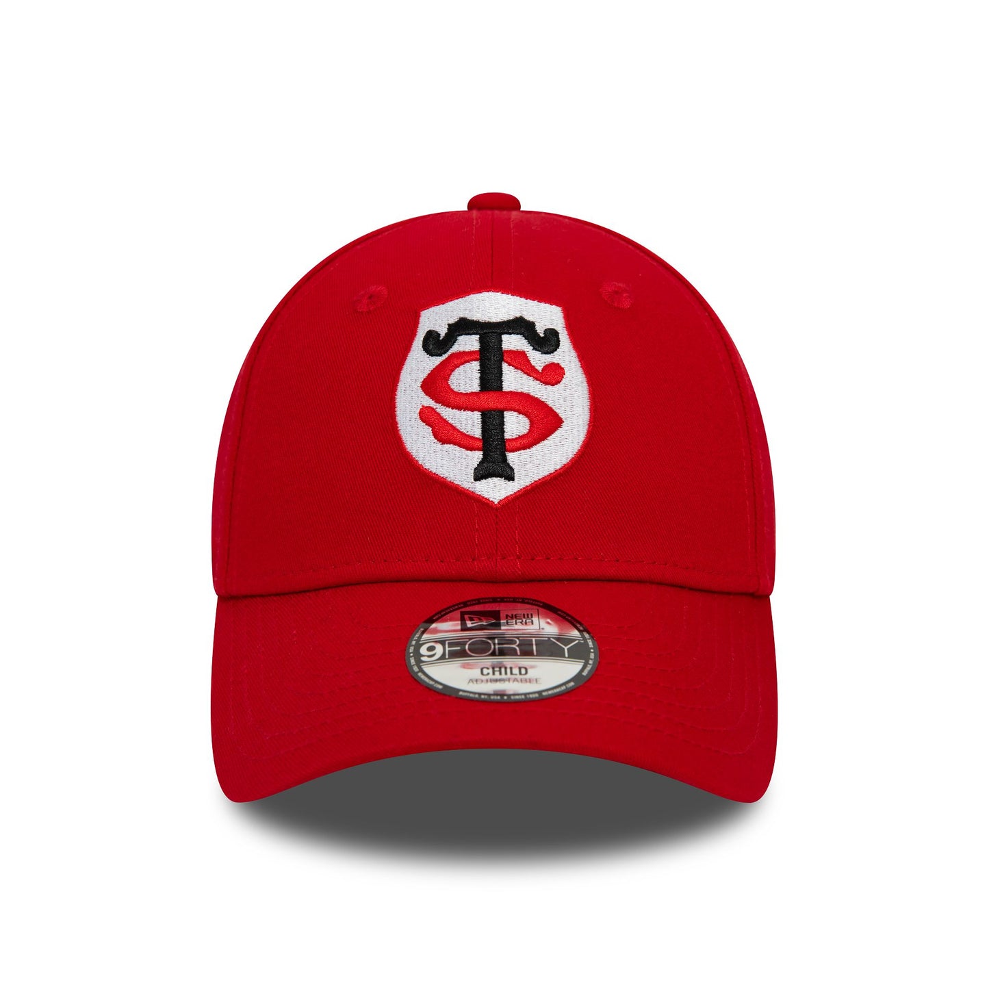 This is a Stade Toulousain Child Team Logo Red 9FORTY Adjustable Cap 3