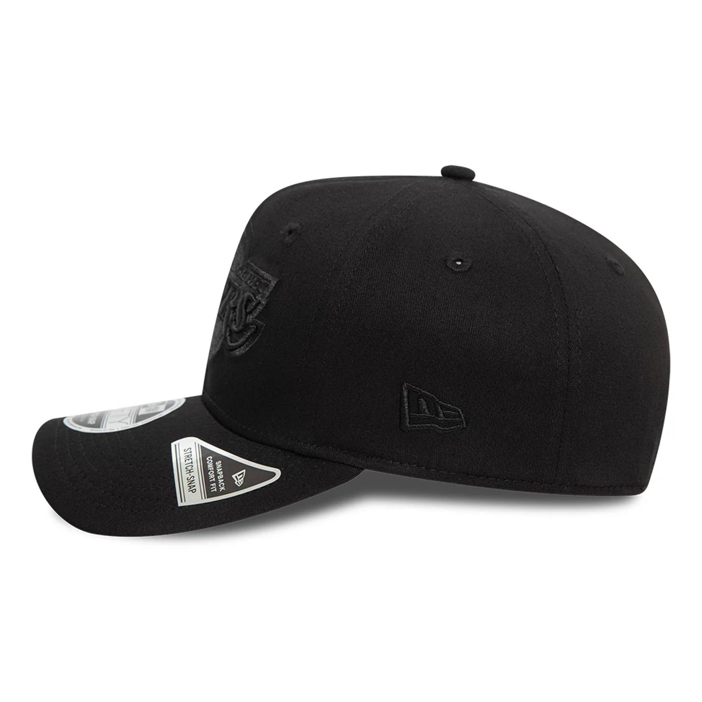 This is a LA Lakers Black On Black 9FIFTY Stretch Snap Cap 4