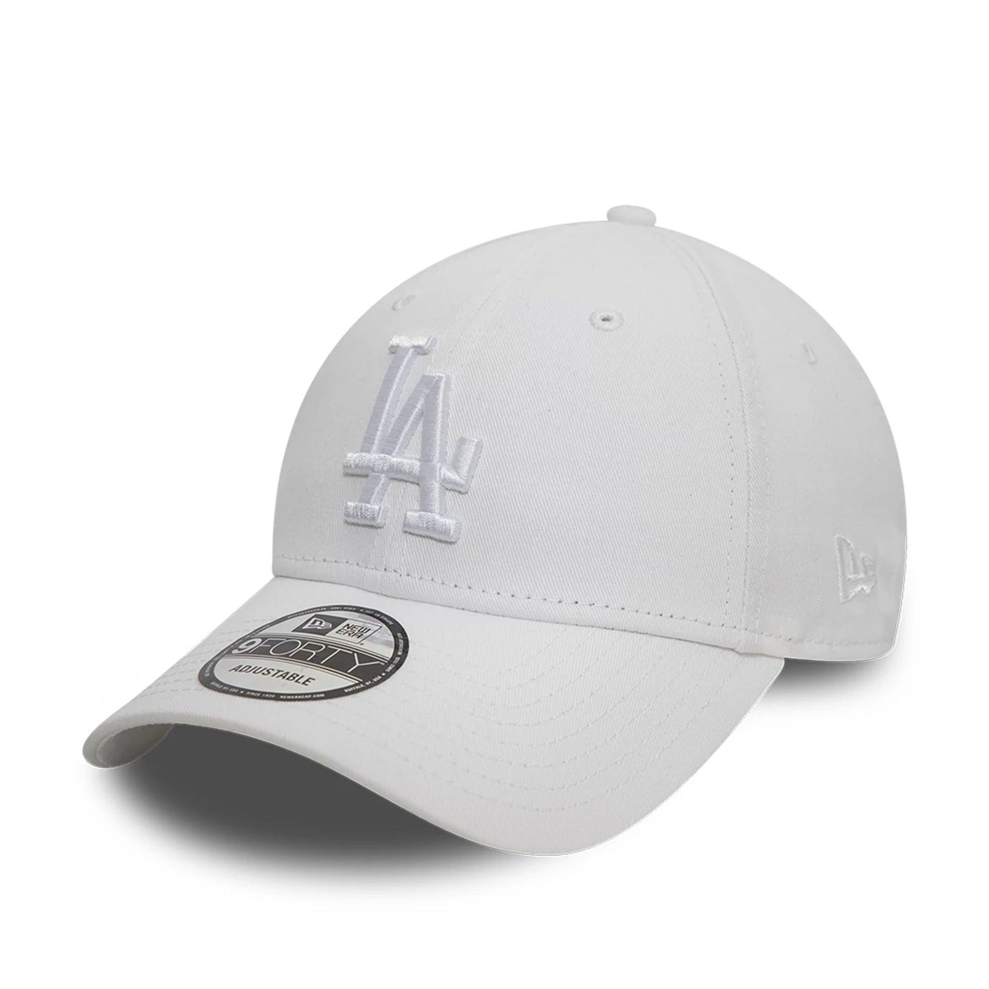 This is a LA Dodgers League Essential White 9FORTY Adjustable Cap 1