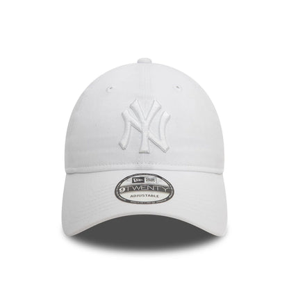 This is a New York Yankees League Essential White 9TWENTY Adjustable Cap 5